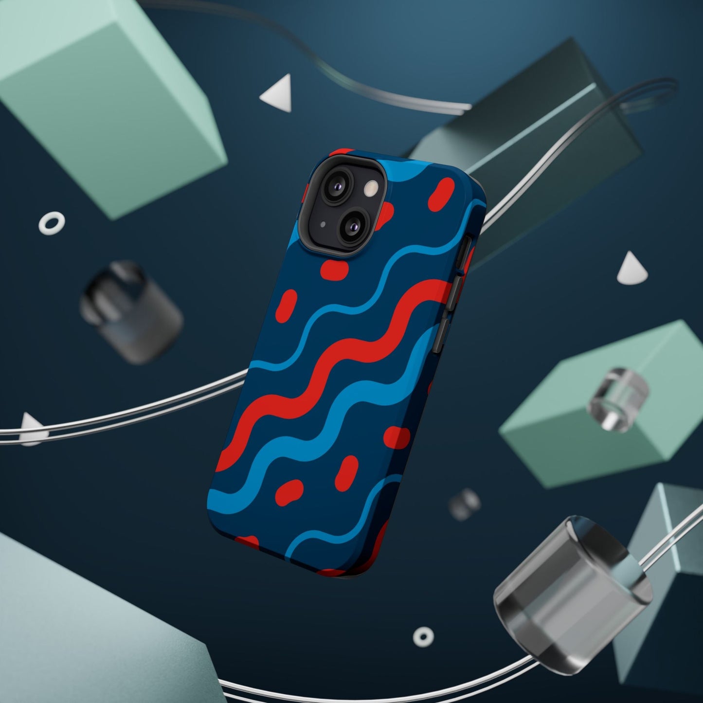 Wavy Retro Vibes - MagSafe iPhone Case - BOGO Cases