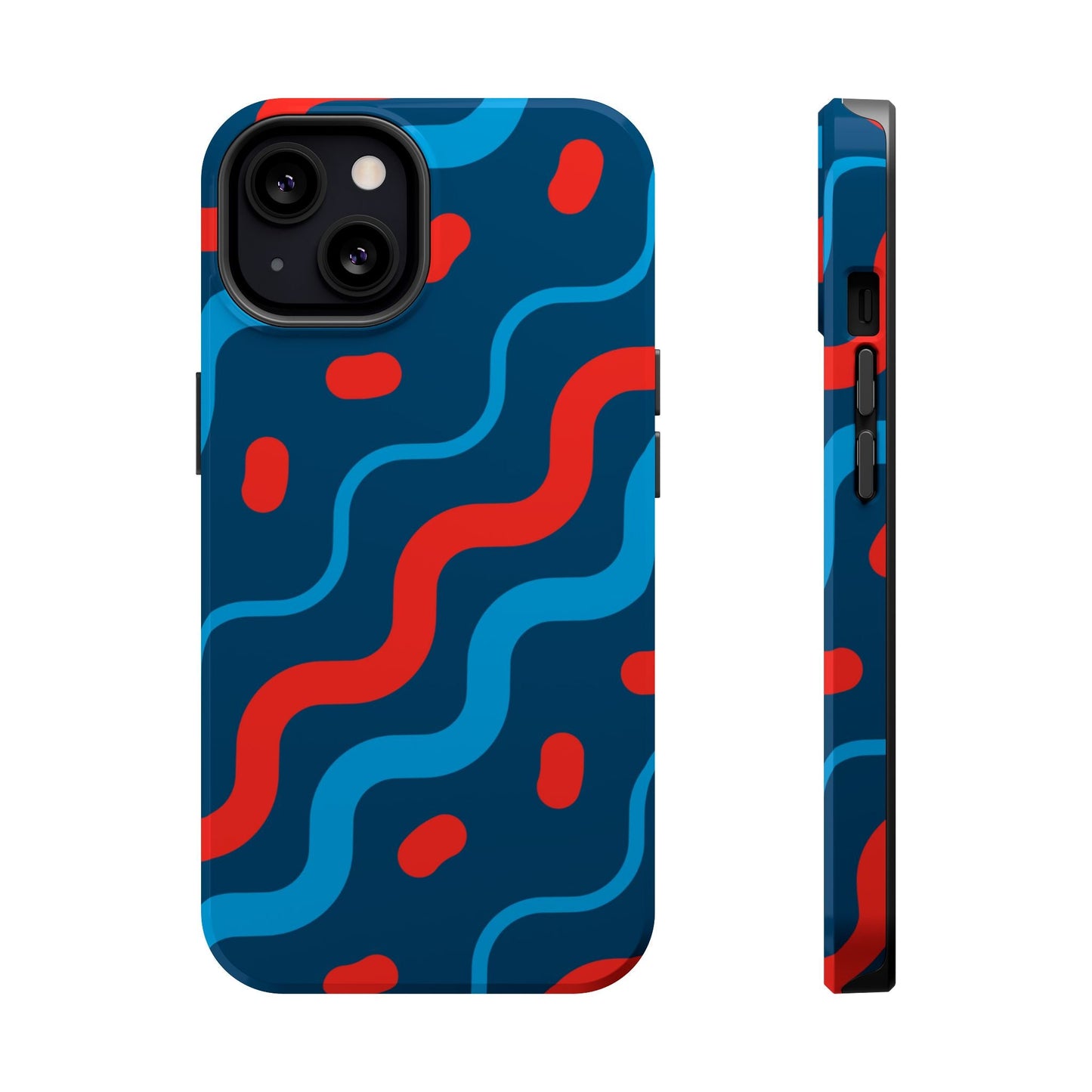 Wavy Retro Vibes - MagSafe iPhone Case - BOGO Cases