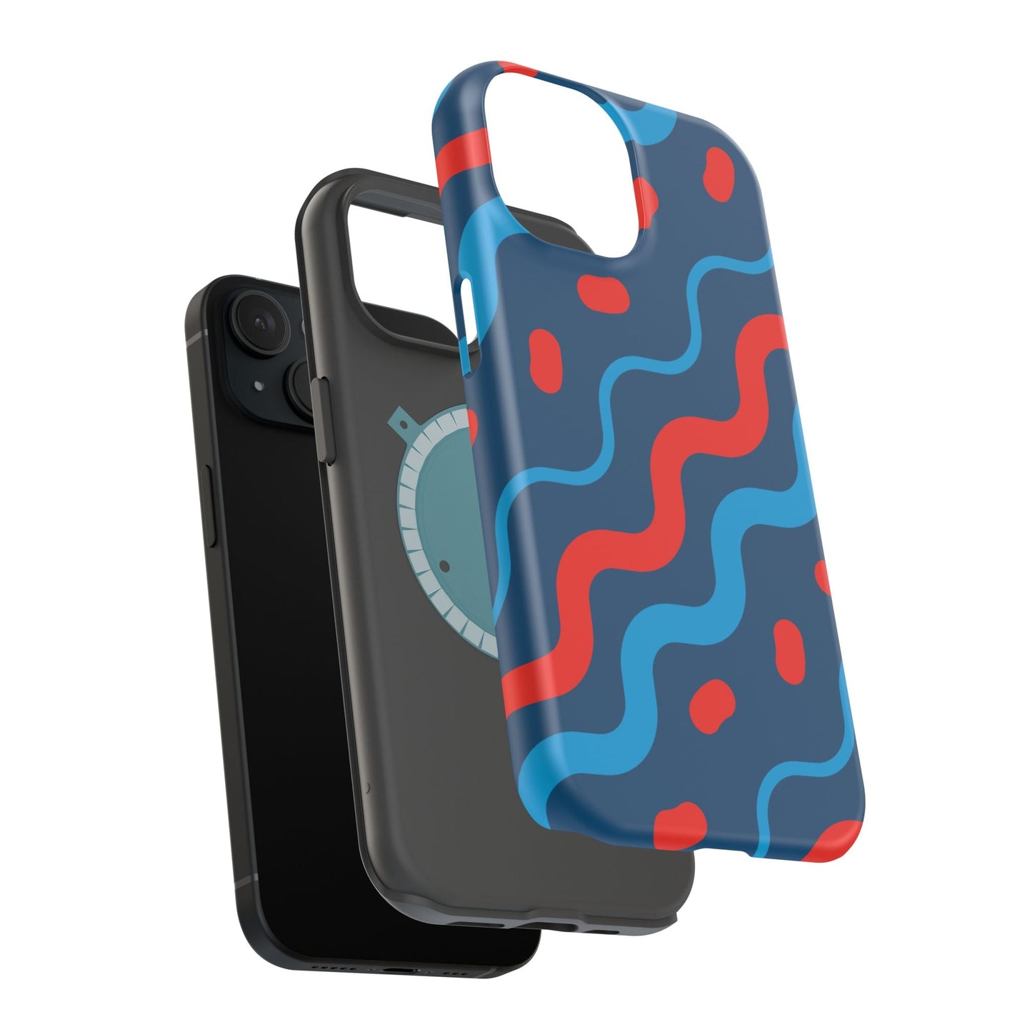 Wavy Retro Vibes - MagSafe iPhone Case - BOGO Cases
