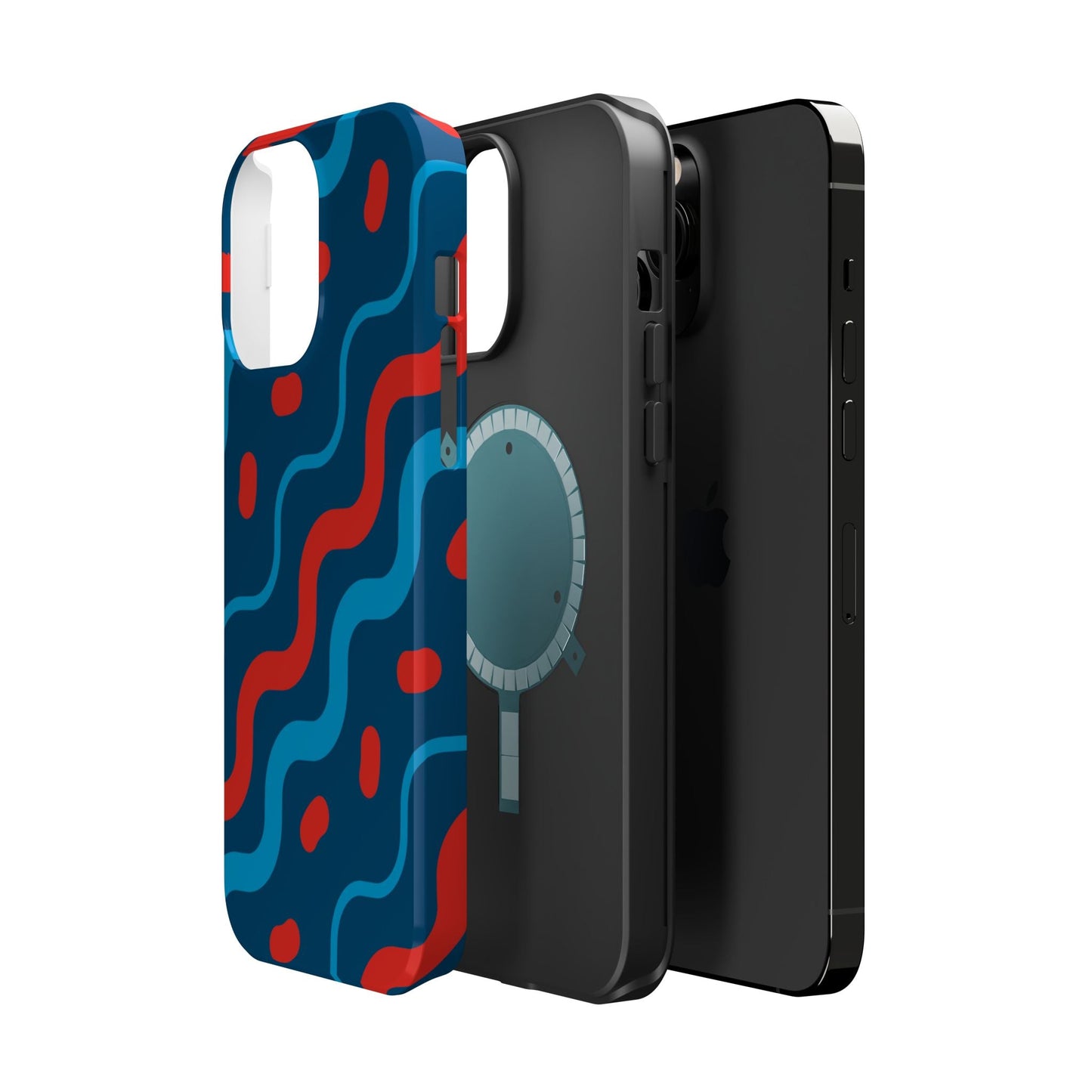 Wavy Retro Vibes - MagSafe iPhone Case - BOGO Cases