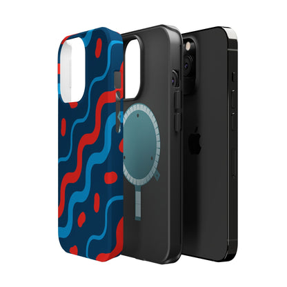 Wavy Retro Vibes - MagSafe iPhone Case - BOGO Cases