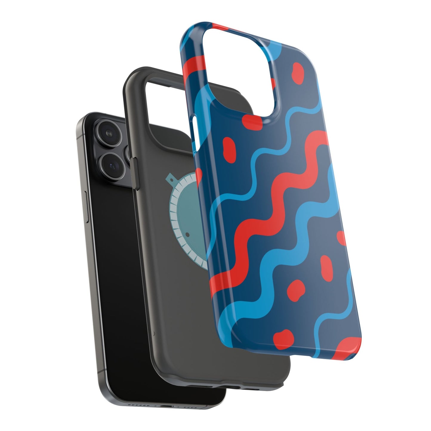 Wavy Retro Vibes - MagSafe iPhone Case - BOGO Cases