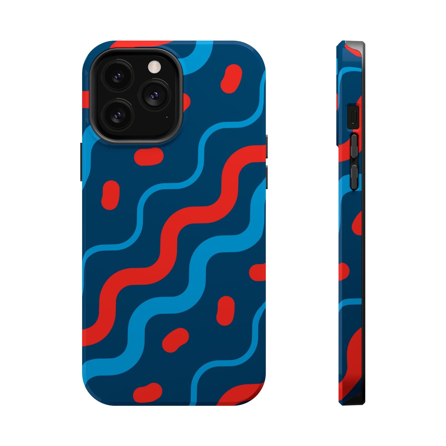Wavy Retro Vibes - MagSafe iPhone Case - BOGO Cases