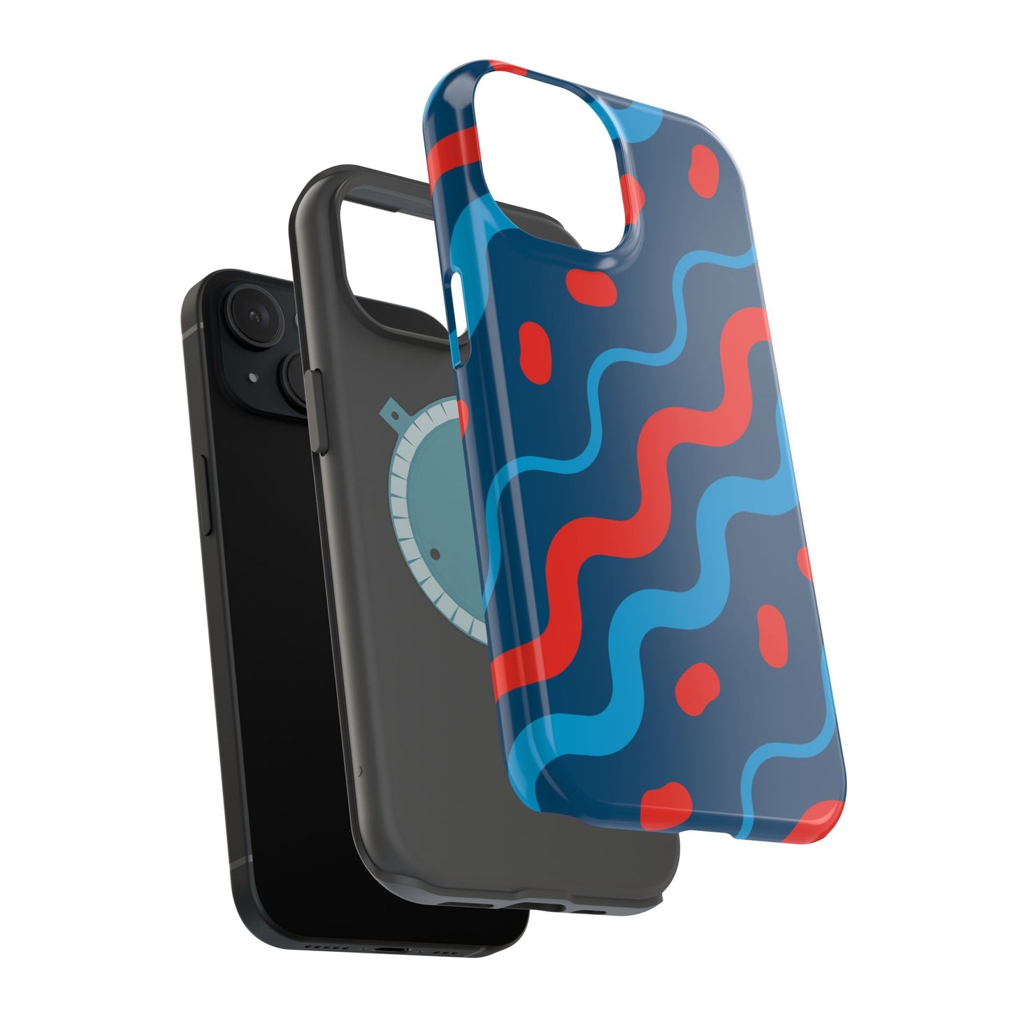 Wavy Retro Vibes - MagSafe iPhone Case - BOGO Cases