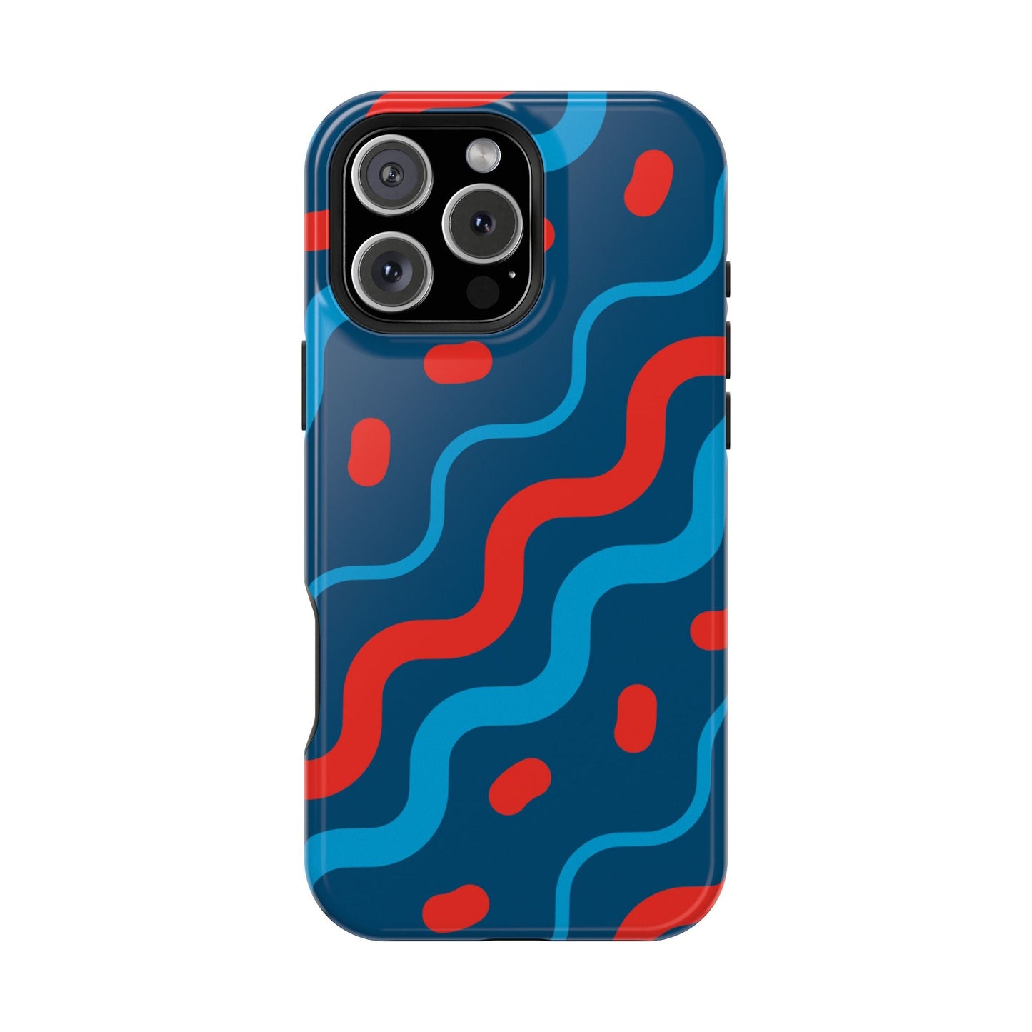 Wavy Retro Vibes - MagSafe iPhone Case - BOGO Cases