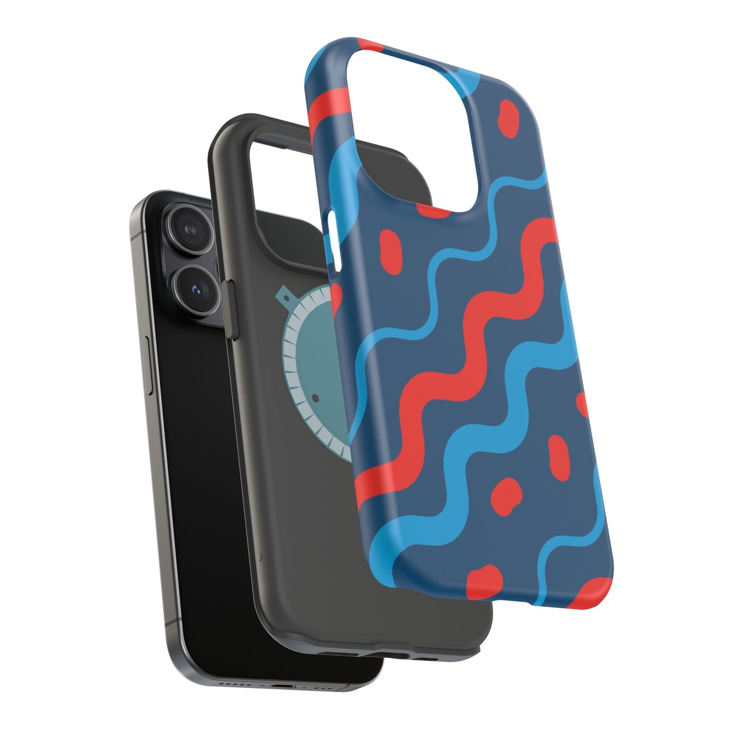 Wavy Retro Vibes - MagSafe iPhone Case - BOGO Cases
