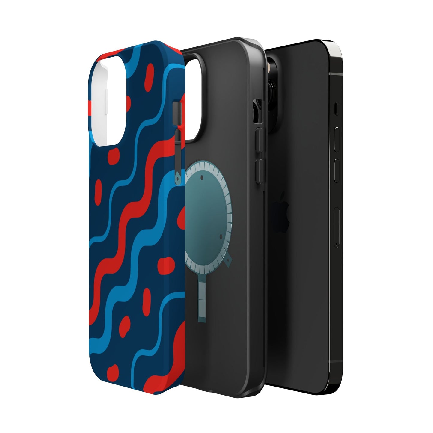 Wavy Retro Vibes - MagSafe iPhone Case - BOGO Cases