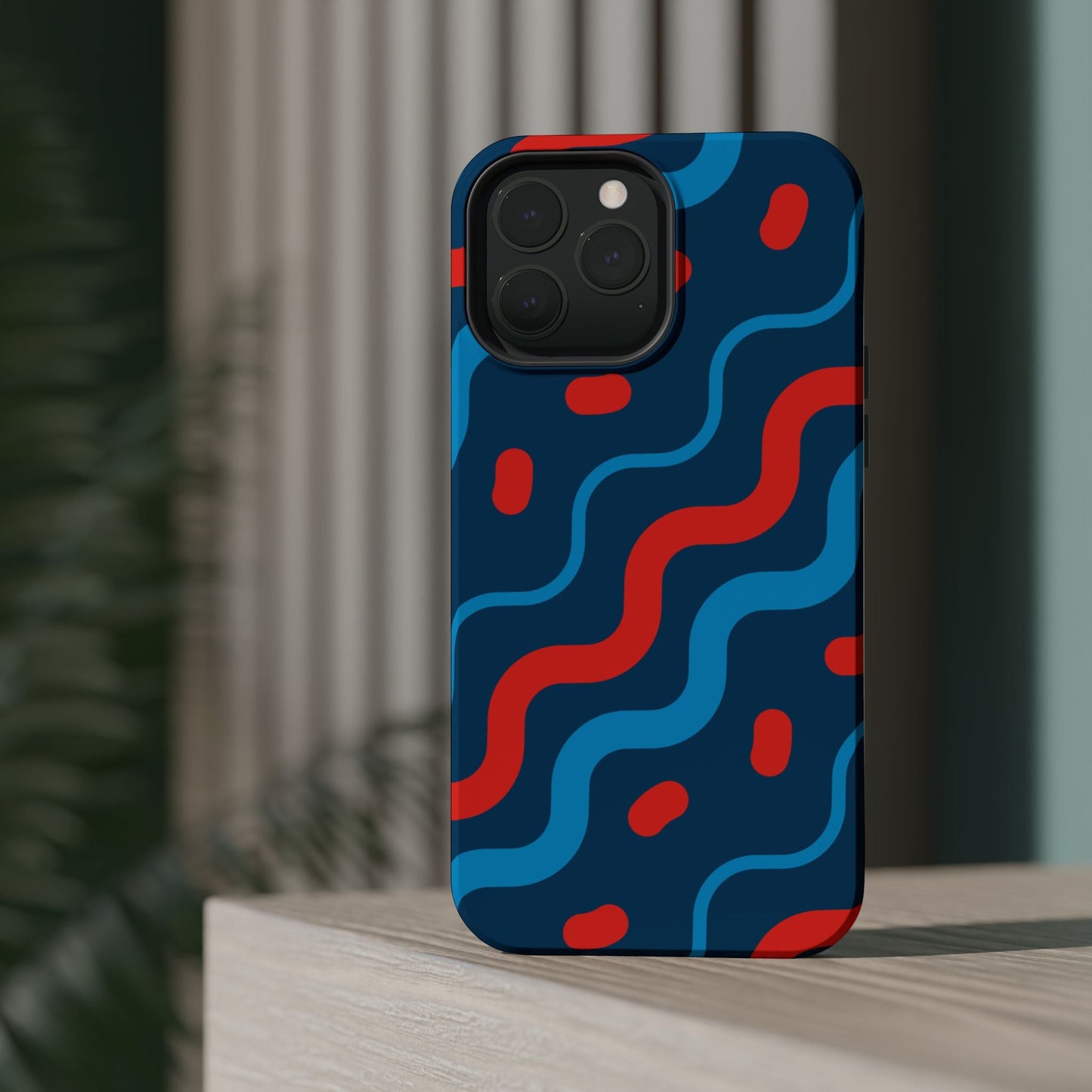 Wavy Retro Vibes - MagSafe iPhone Case - BOGO Cases