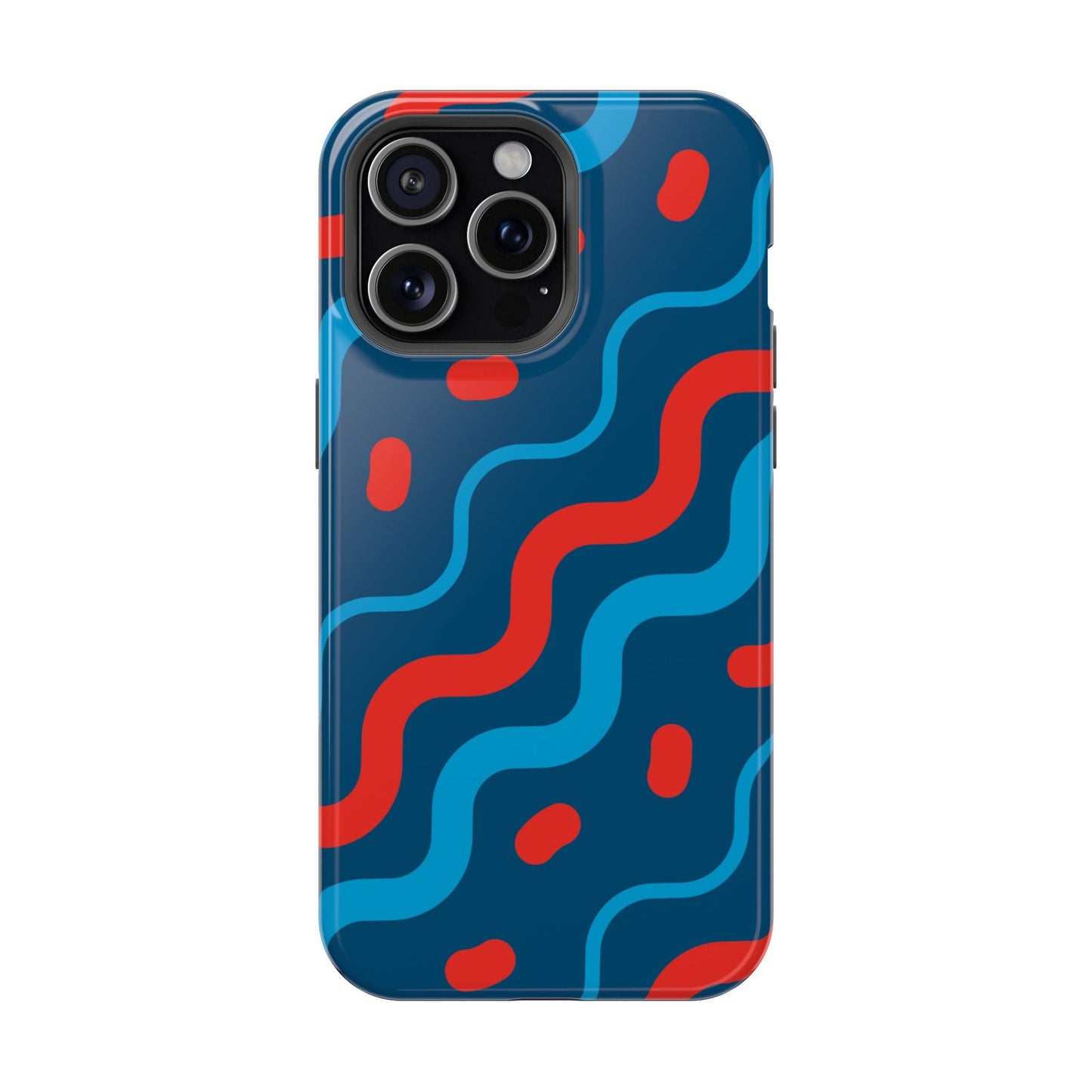 Wavy Retro Vibes - MagSafe iPhone Case - BOGO Cases