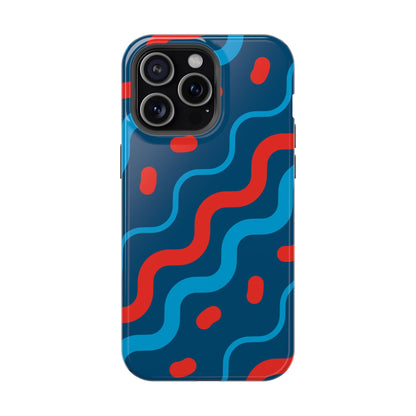 Wavy Retro Vibes - MagSafe iPhone Case - BOGO Cases