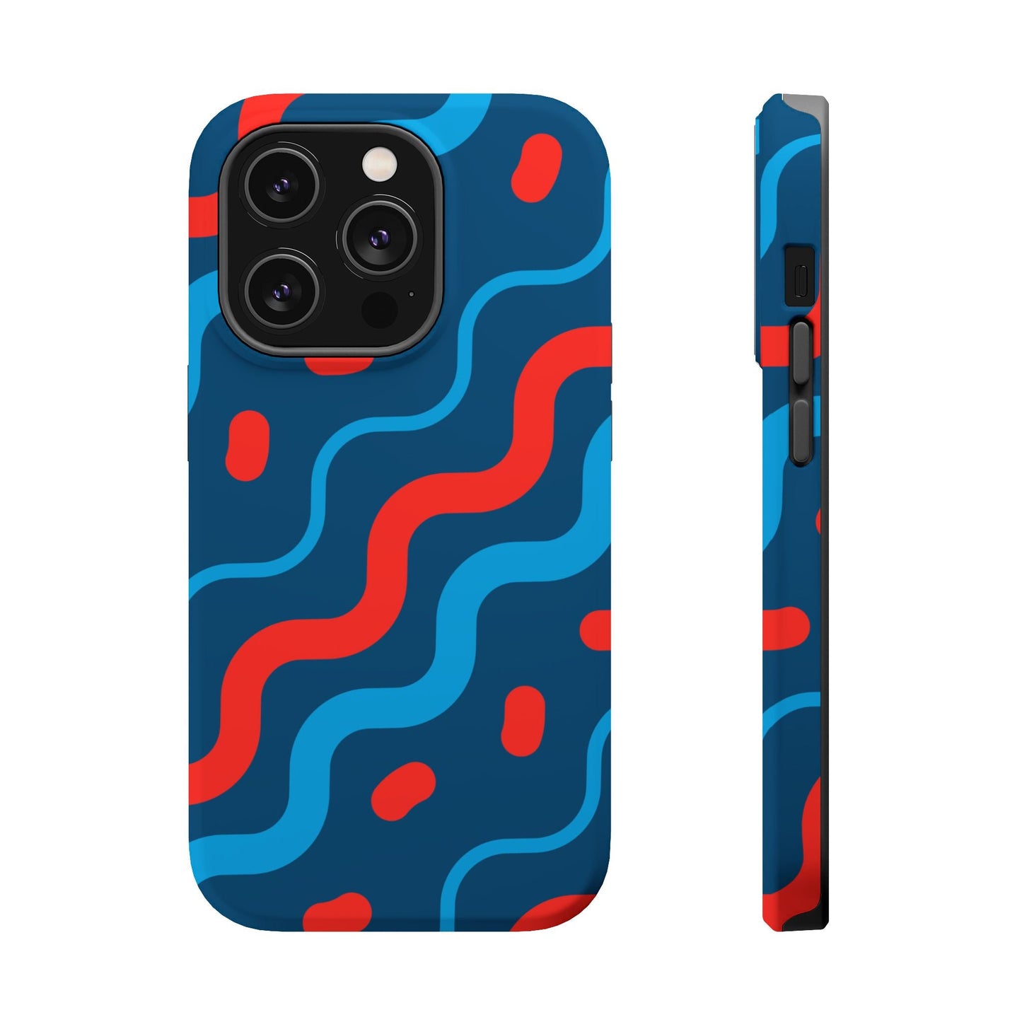 Wavy Retro Vibes - MagSafe iPhone Case - BOGO Cases