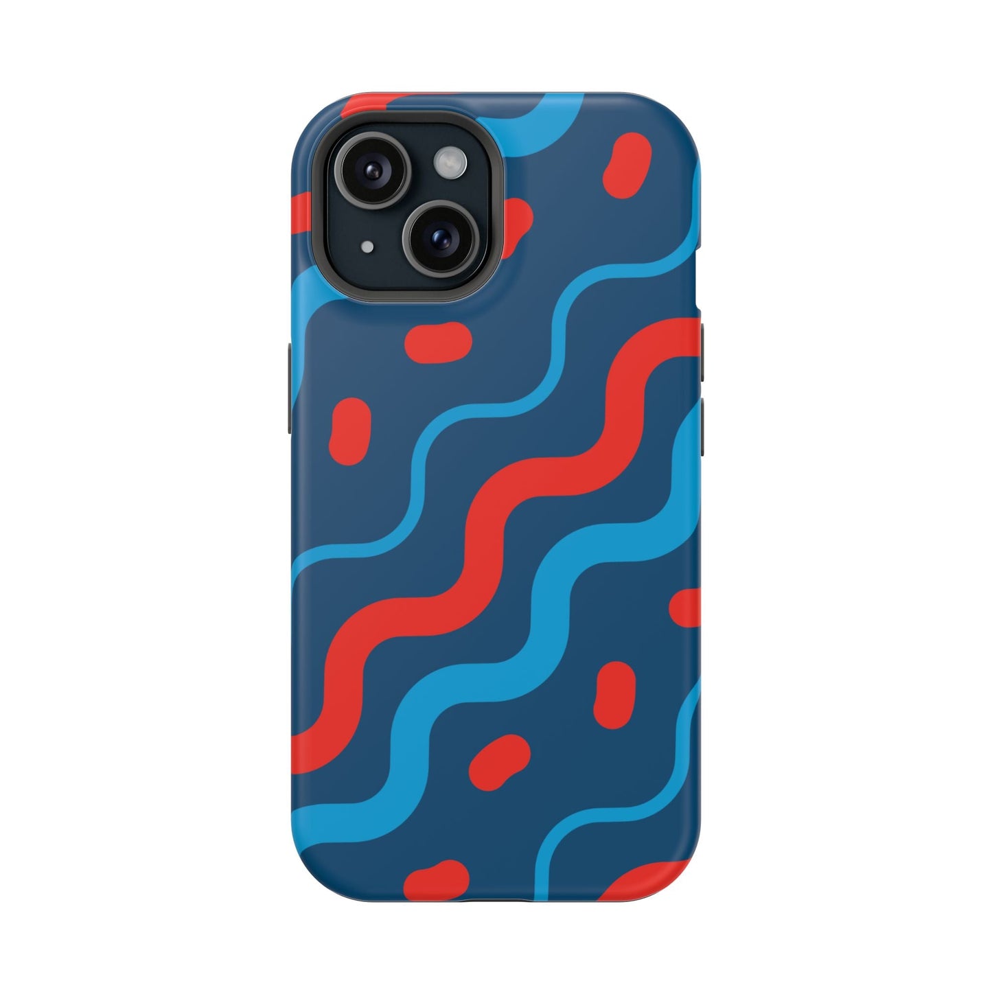 Wavy Retro Vibes - MagSafe iPhone Case - BOGO Cases