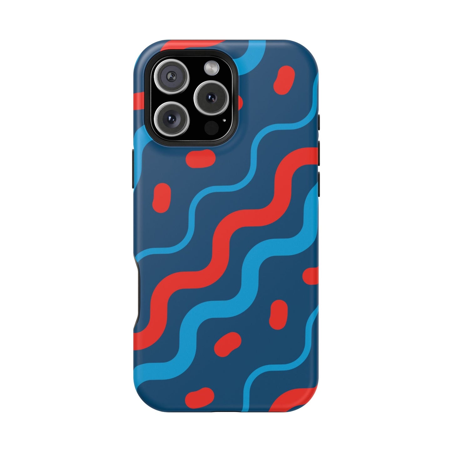 Wavy Retro Vibes - MagSafe iPhone Case - BOGO Cases