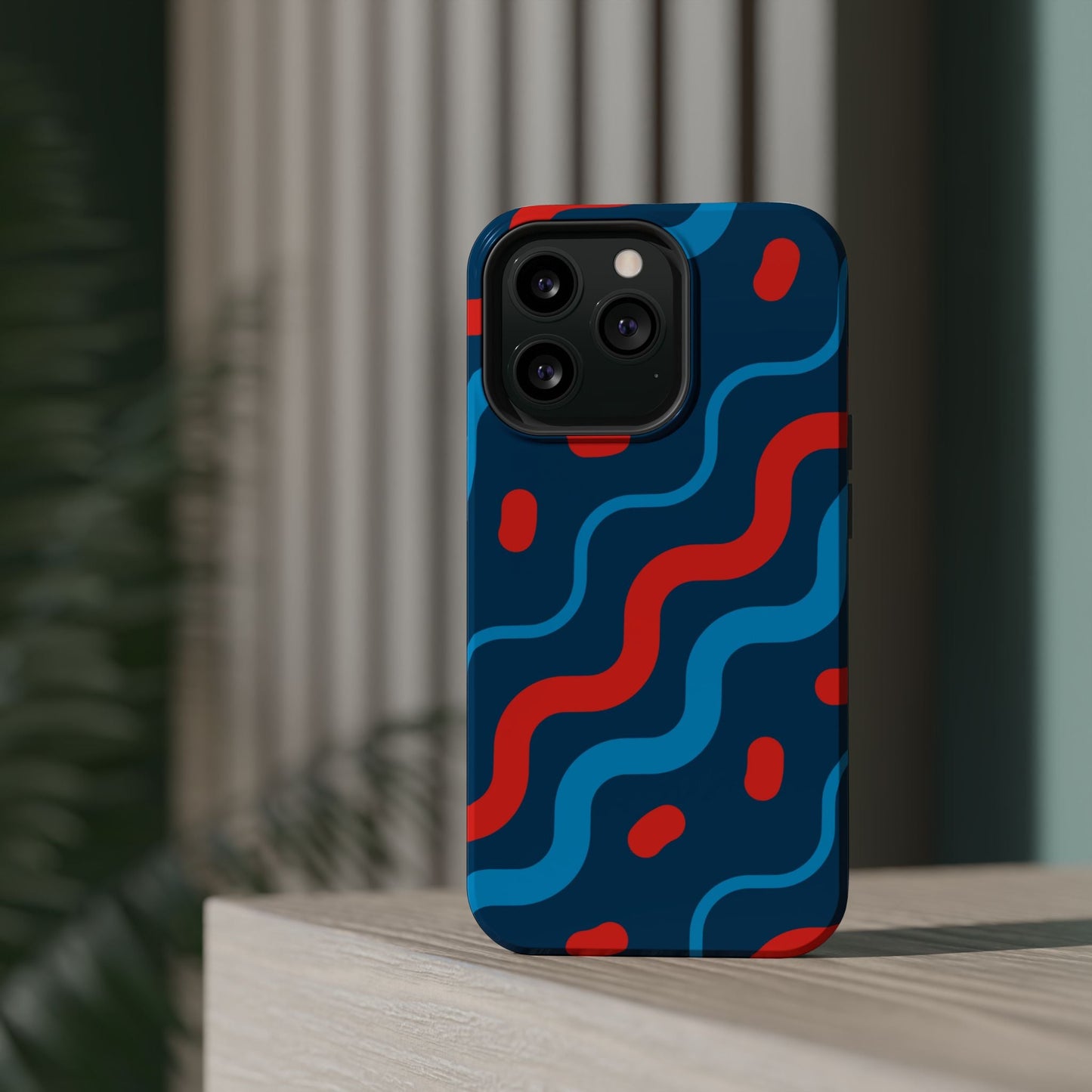 Wavy Retro Vibes - MagSafe iPhone Case - BOGO Cases