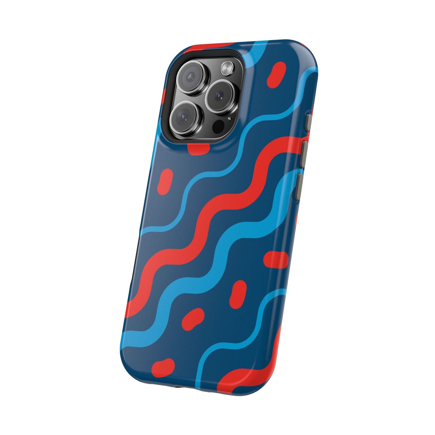 Wavy Retro Vibes - MagSafe iPhone Case - BOGO Cases