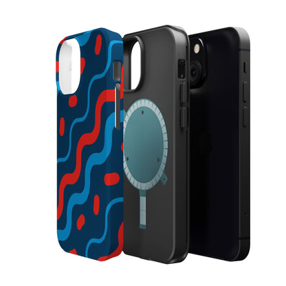 Wavy Retro Vibes - MagSafe iPhone Case - BOGO Cases