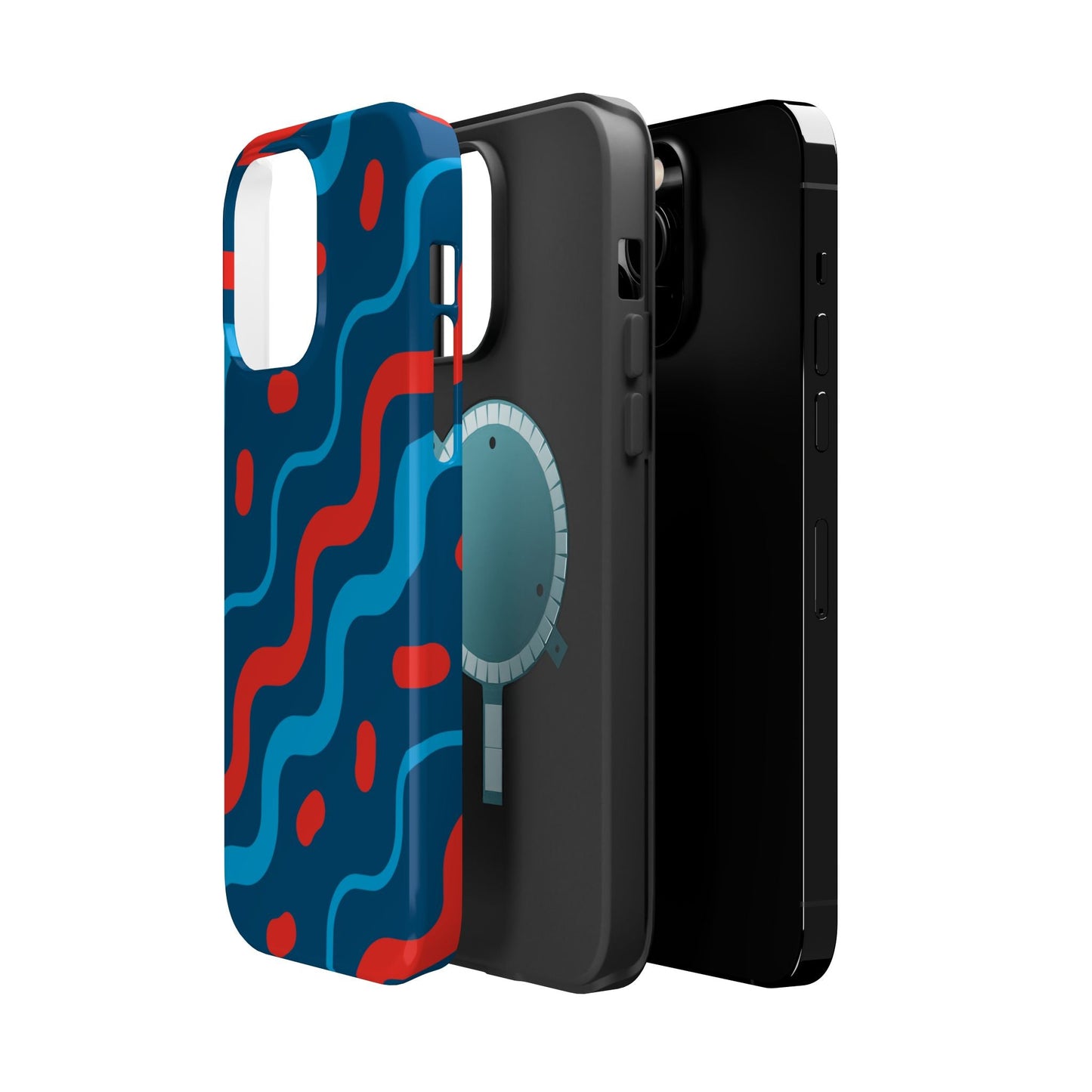 Wavy Retro Vibes - MagSafe iPhone Case - BOGO Cases