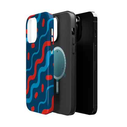 Wavy Retro Vibes - MagSafe iPhone Case - BOGO Cases