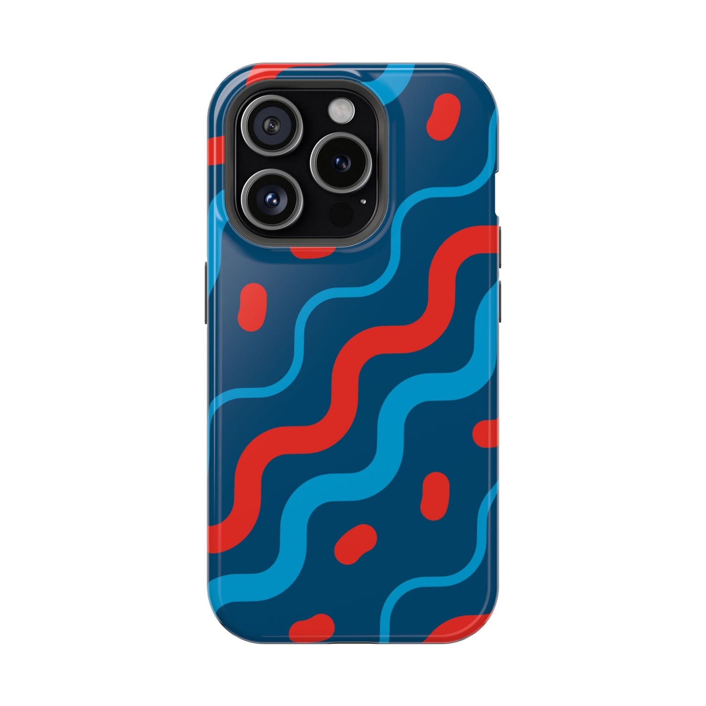Wavy Retro Vibes - MagSafe iPhone Case - BOGO Cases