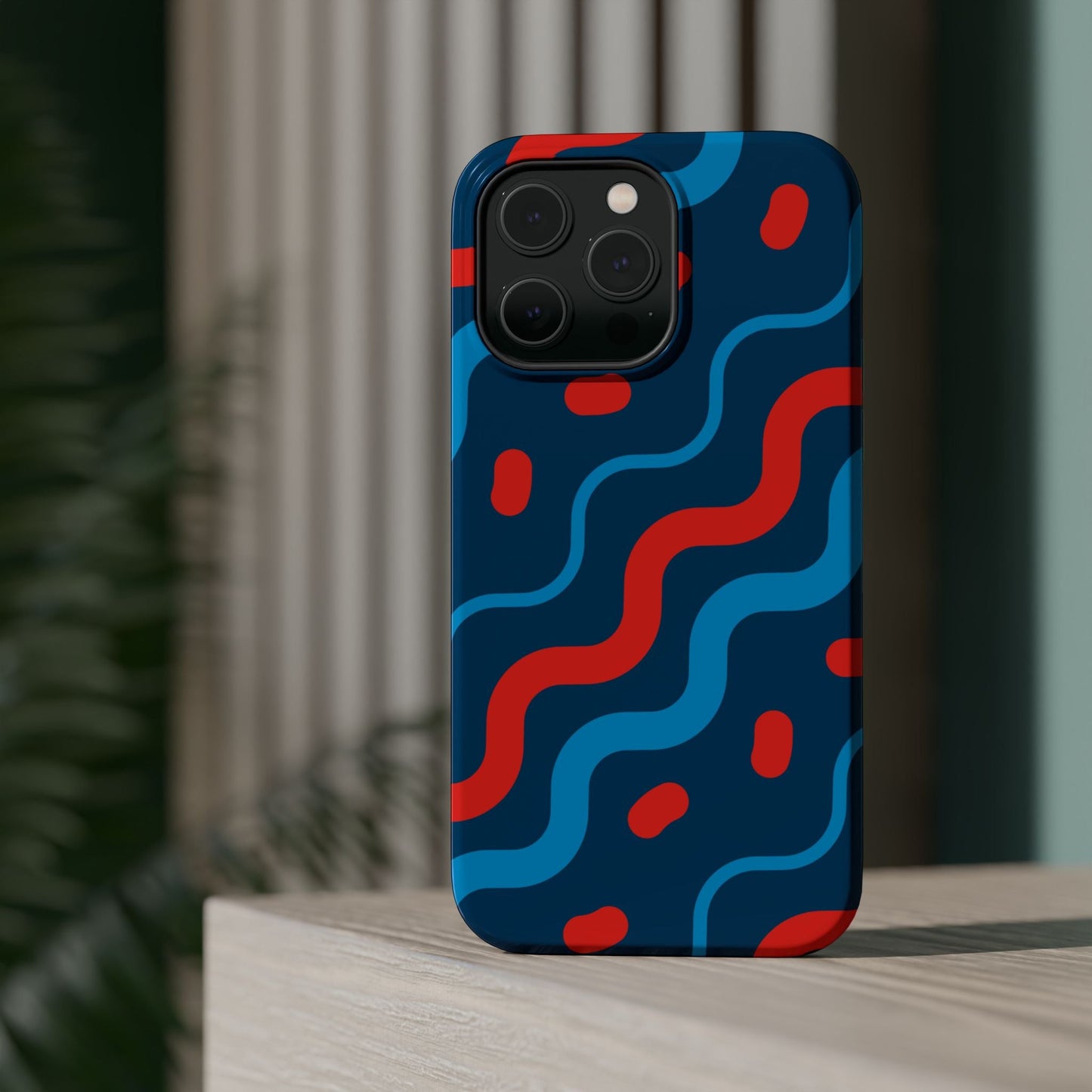 Wavy Retro Vibes - MagSafe iPhone Case - BOGO Cases