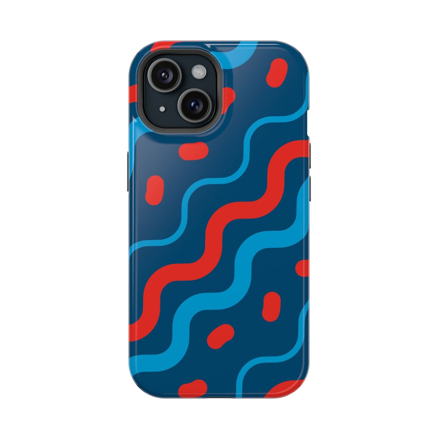 Wavy Retro Vibes - MagSafe iPhone Case - BOGO Cases