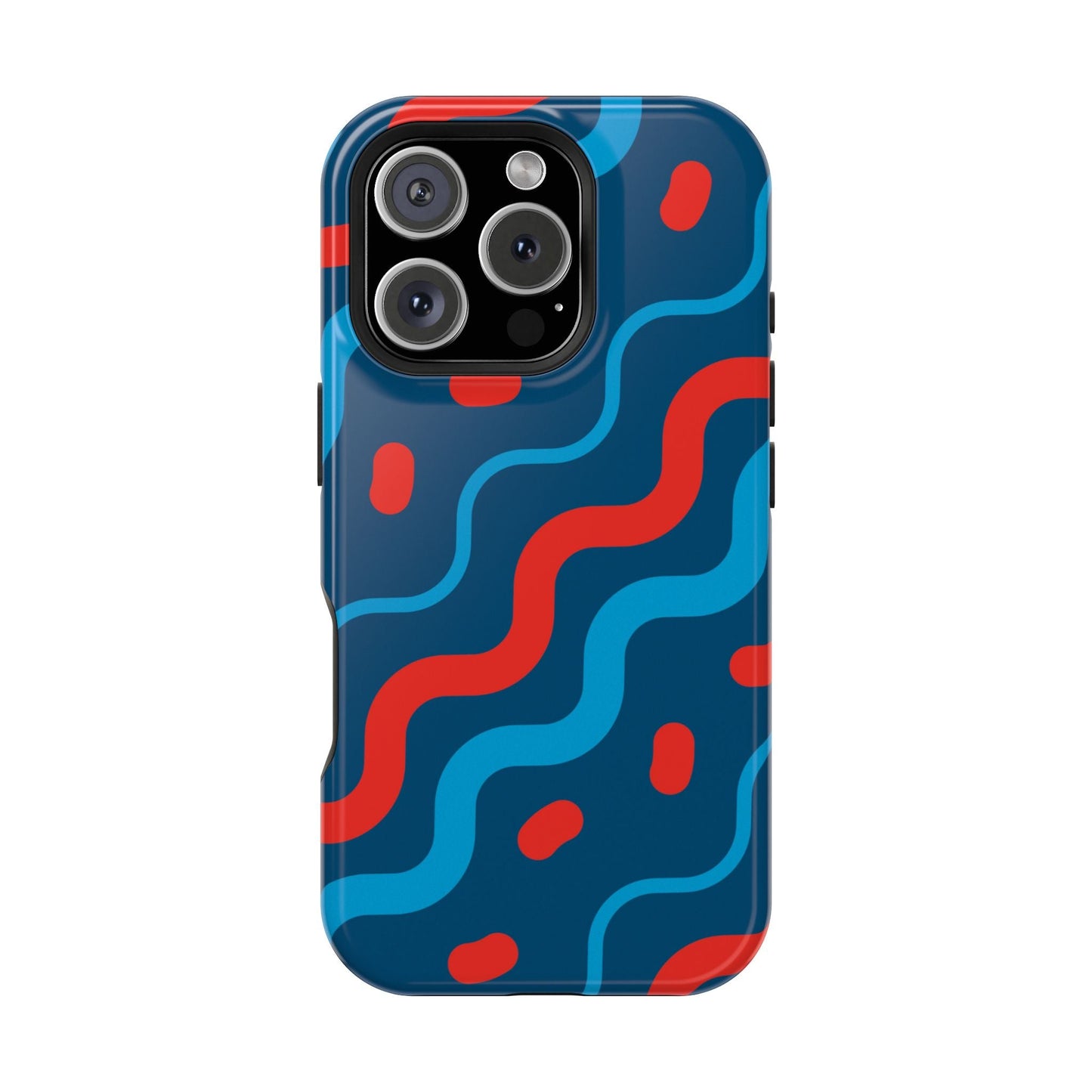 Wavy Retro Vibes - MagSafe iPhone Case - BOGO Cases