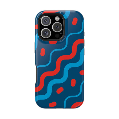 Wavy Retro Vibes - MagSafe iPhone Case - BOGO Cases