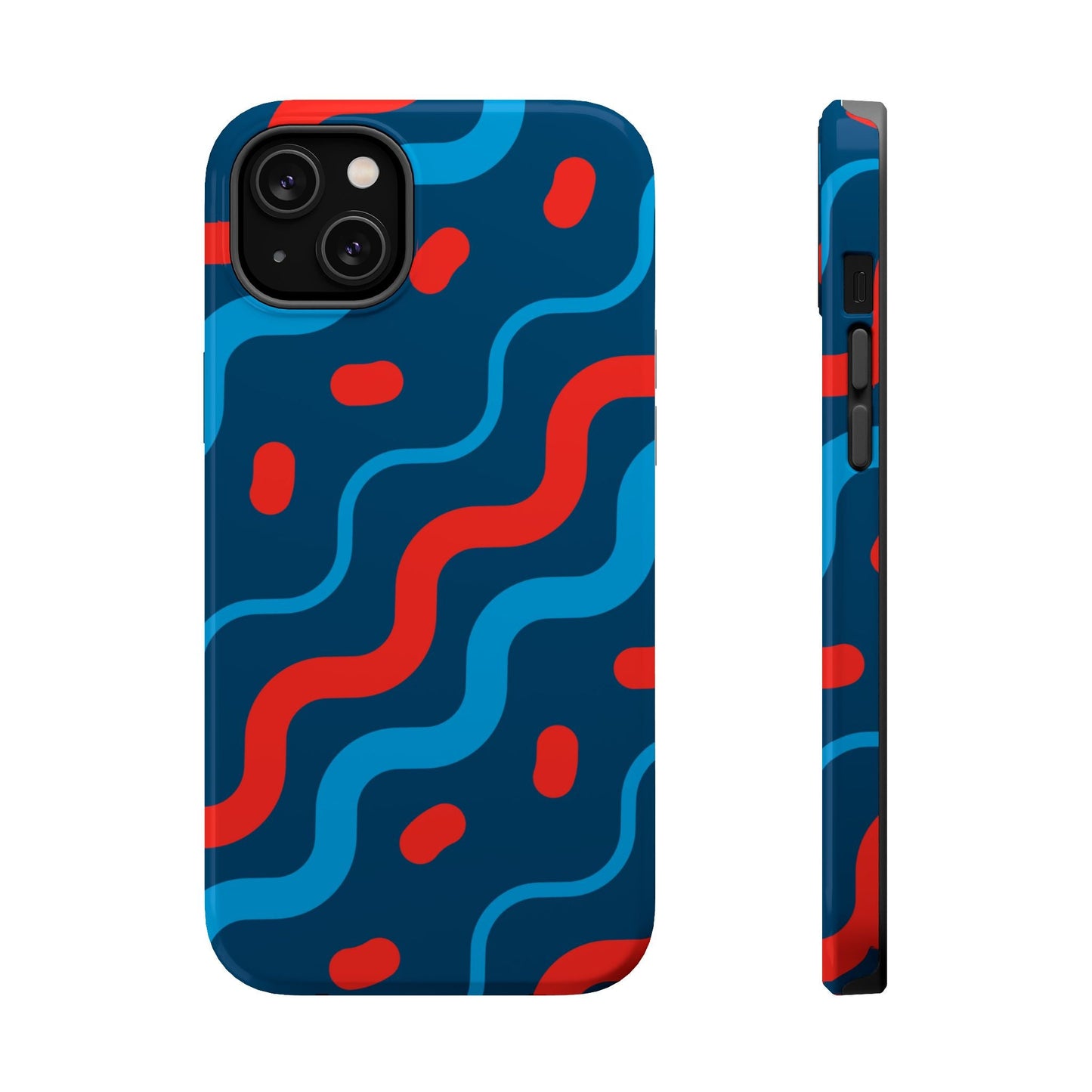 Wavy Retro Vibes - MagSafe iPhone Case - BOGO Cases