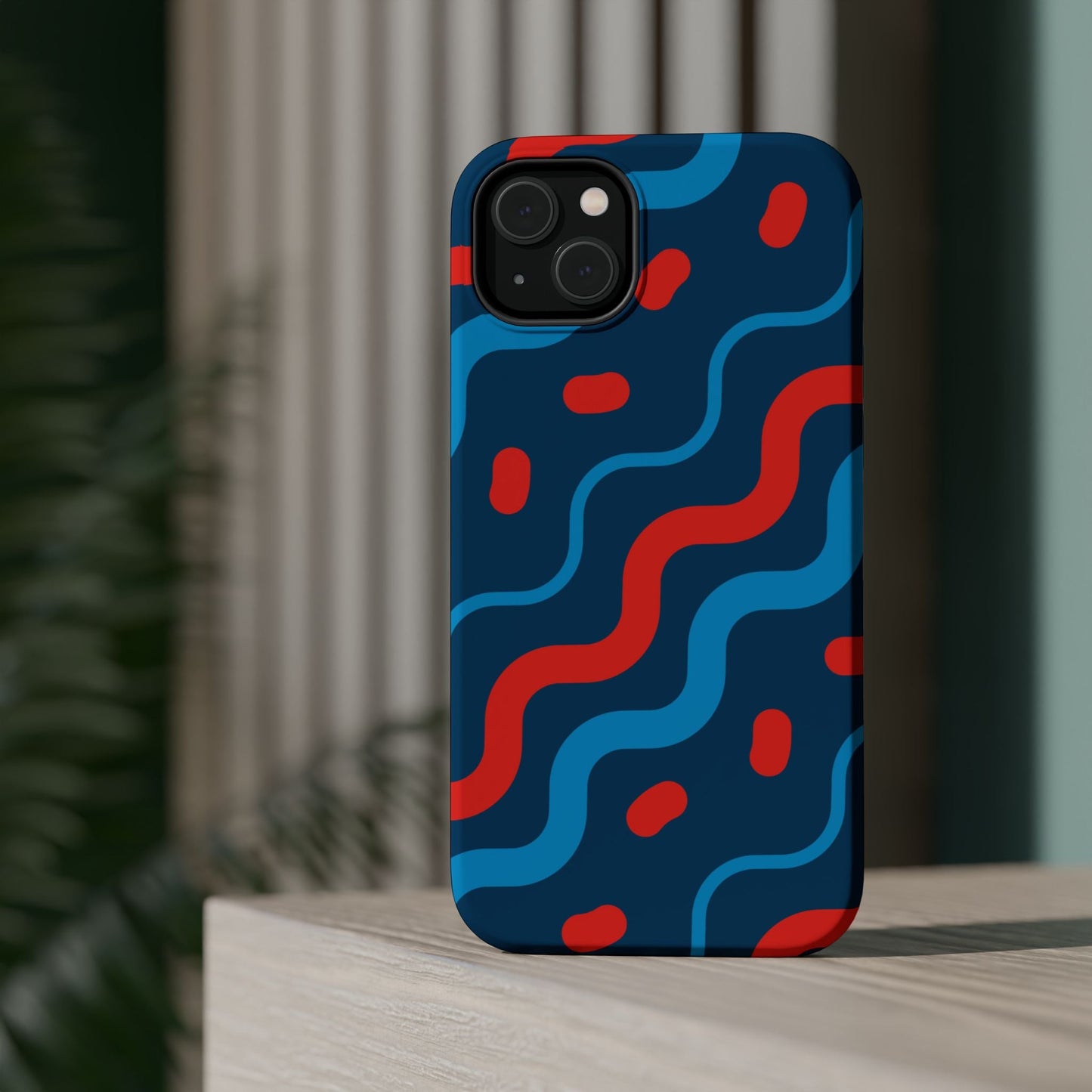 Wavy Retro Vibes - MagSafe iPhone Case - BOGO Cases