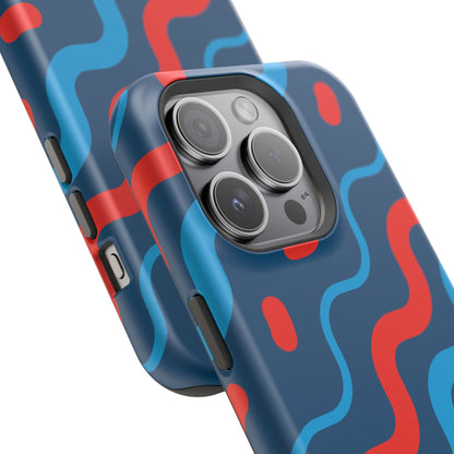 Wavy Retro Vibes - MagSafe iPhone Case - BOGO Cases
