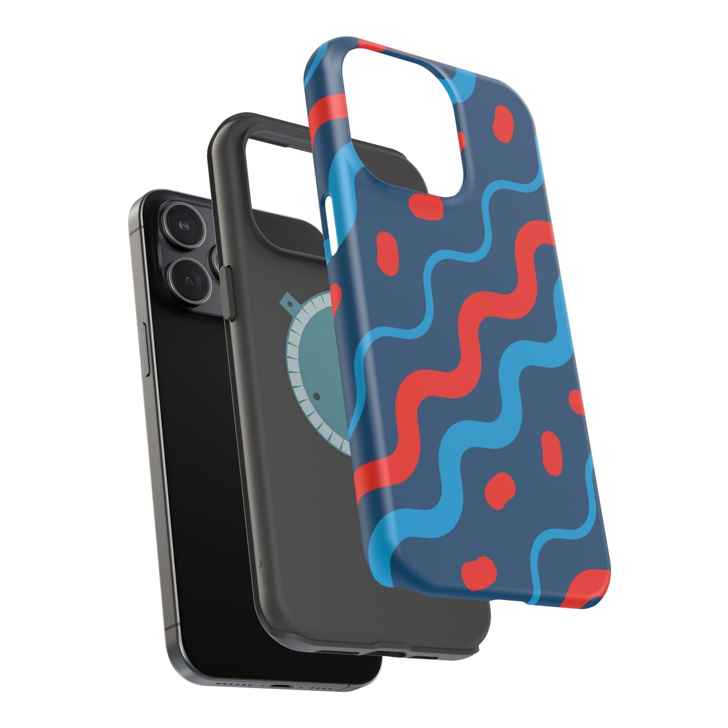 Wavy Retro Vibes - MagSafe iPhone Case - BOGO Cases