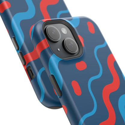 Wavy Retro Vibes - MagSafe iPhone Case - BOGO Cases