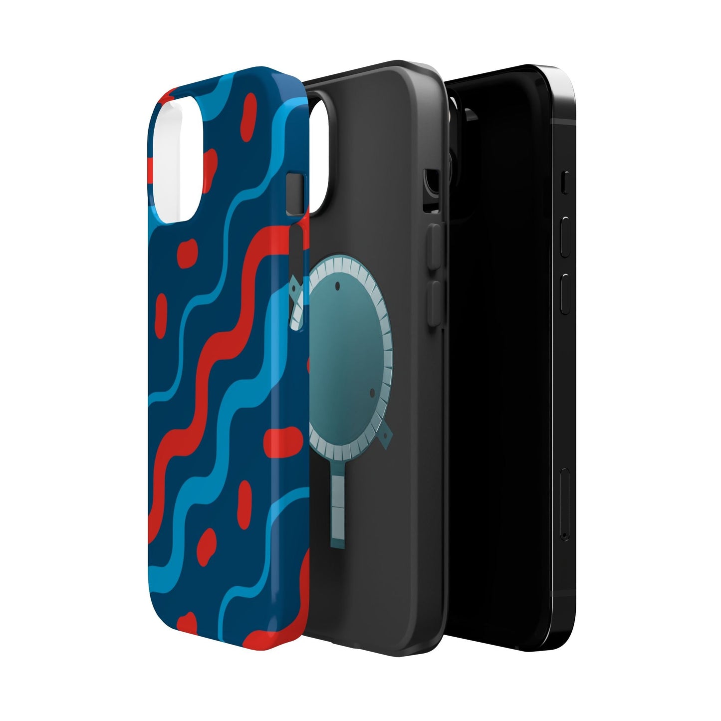 Wavy Retro Vibes - MagSafe iPhone Case - BOGO Cases