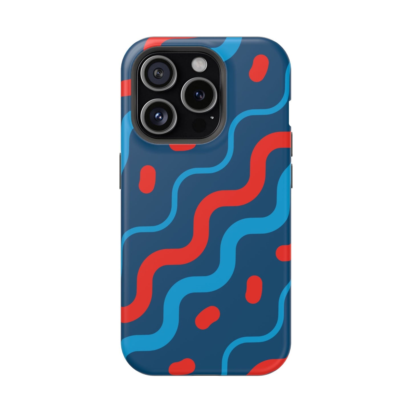 Wavy Retro Vibes - MagSafe iPhone Case - BOGO Cases