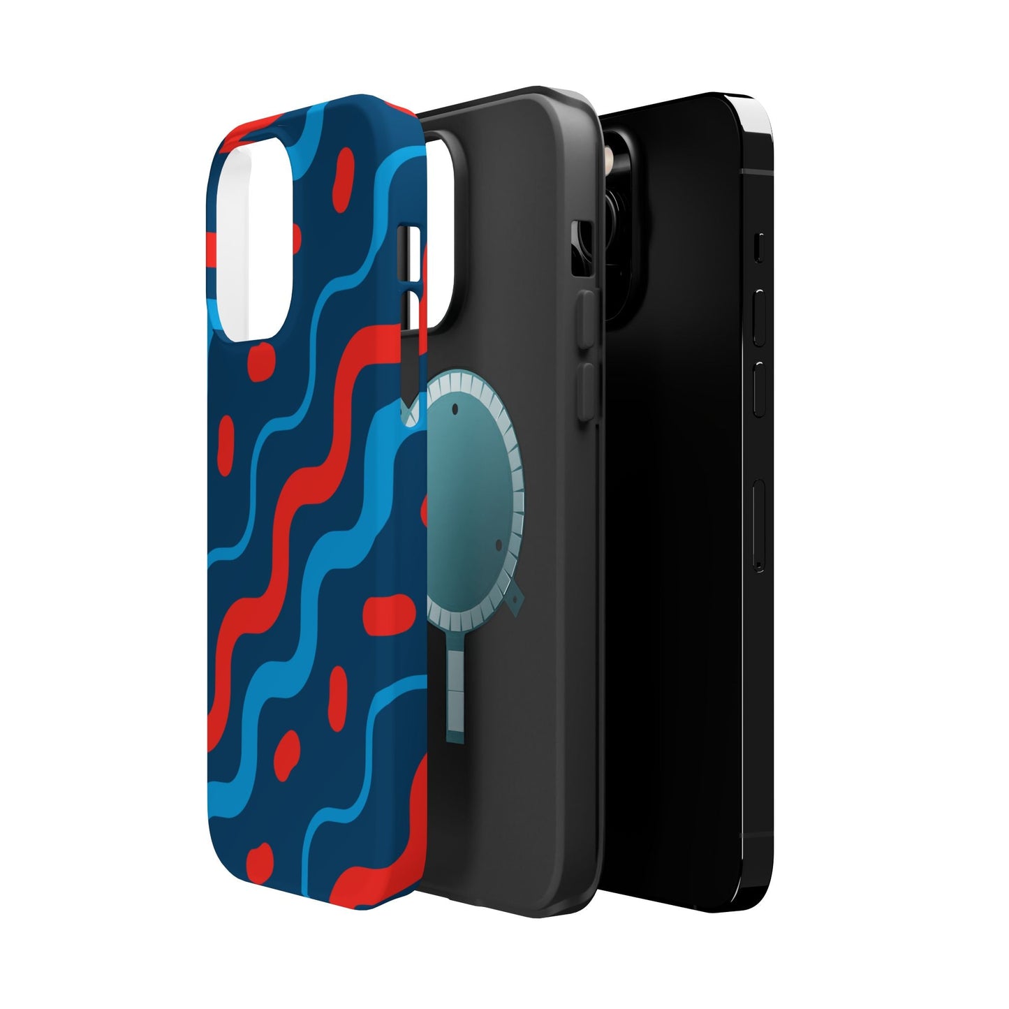 Wavy Retro Vibes - MagSafe iPhone Case - BOGO Cases