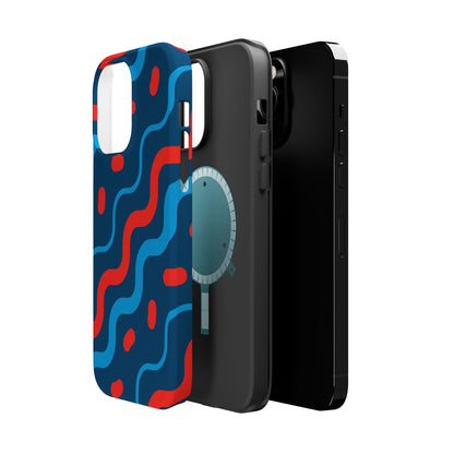 Wavy Retro Vibes - MagSafe iPhone Case - BOGO Cases