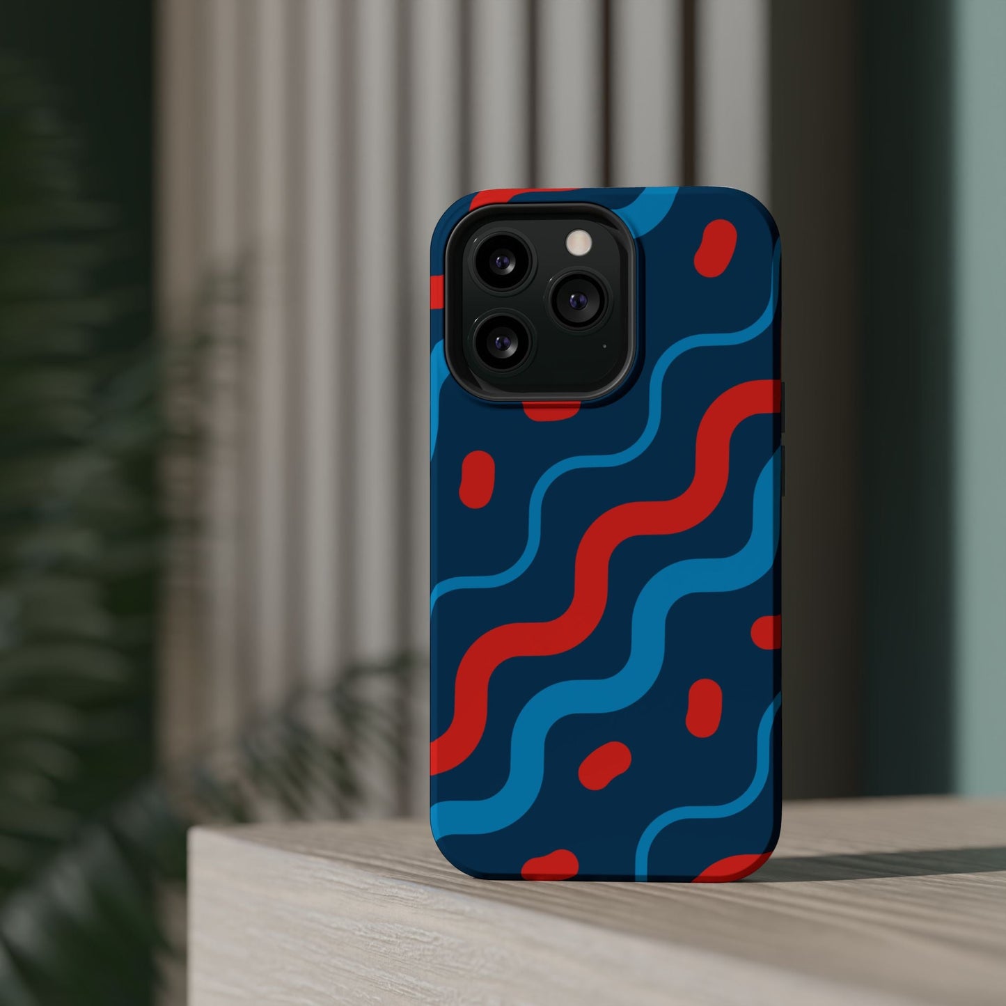 Wavy Retro Vibes - MagSafe iPhone Case - BOGO Cases