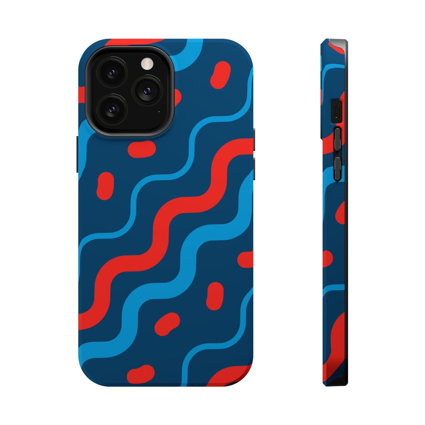 Wavy Retro Vibes - MagSafe iPhone Case - BOGO Cases