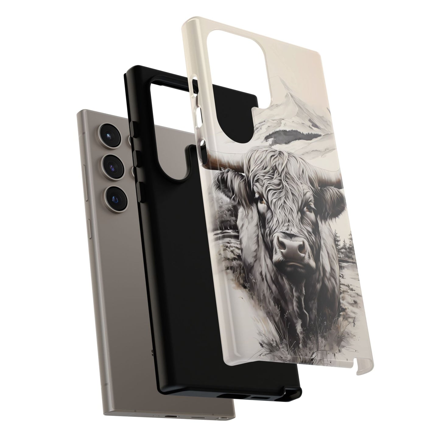 Western Highland Cow Case | Durable Farmhouse Design - BOGO Cases