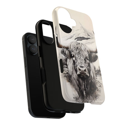 Western Highland Cow Case | Durable Farmhouse Design - BOGO Cases