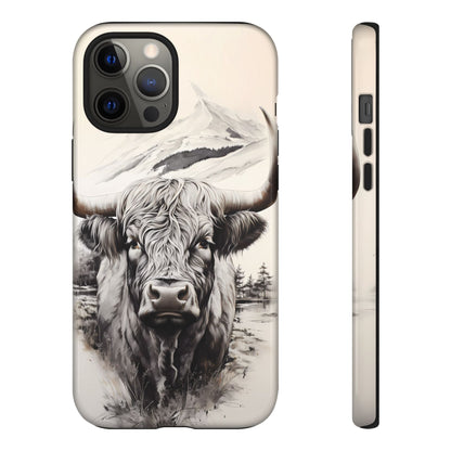 Western Highland Cow Case | Durable Farmhouse Design - BOGO Cases