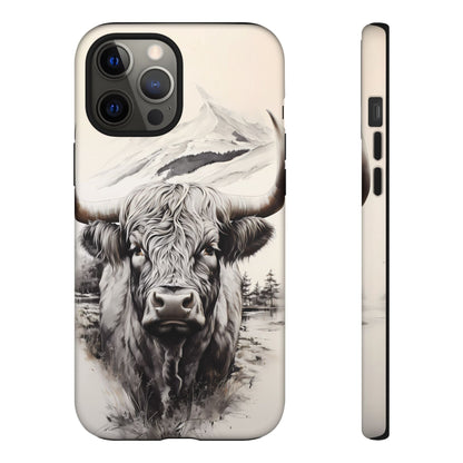 Western Highland Cow Case | Durable Farmhouse Design - BOGO Cases