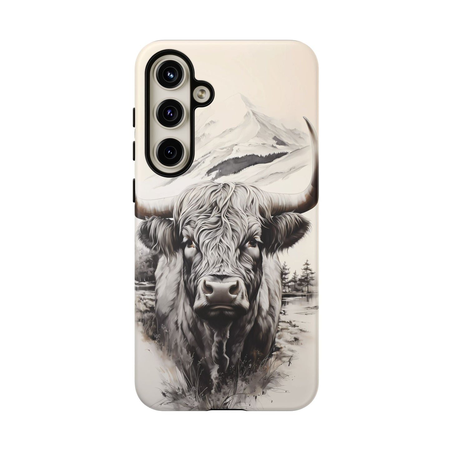 Western Highland Cow Case | Durable Farmhouse Design - BOGO Cases