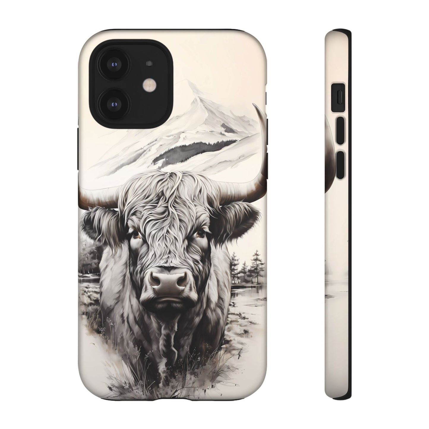 Western Highland Cow Case | Durable Farmhouse Design - BOGO Cases