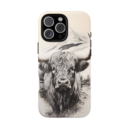 Western Highland Cow Case | Durable Farmhouse Design - BOGO Cases