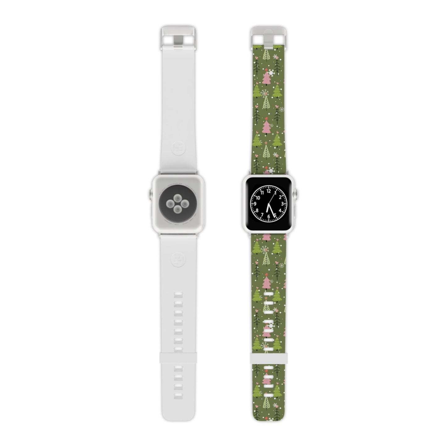 Whimsical Christmas Tree Pattern Apple Watch Band - BOGO Cases