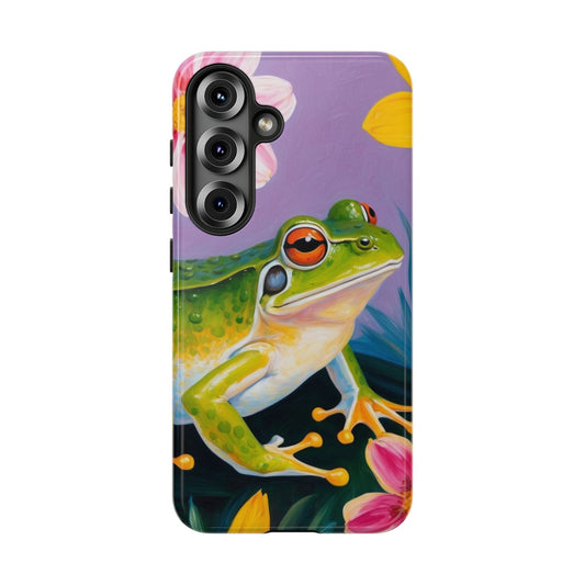 Whimsical Frog & Floral Art - Samsung Galaxy Case - BOGO Cases