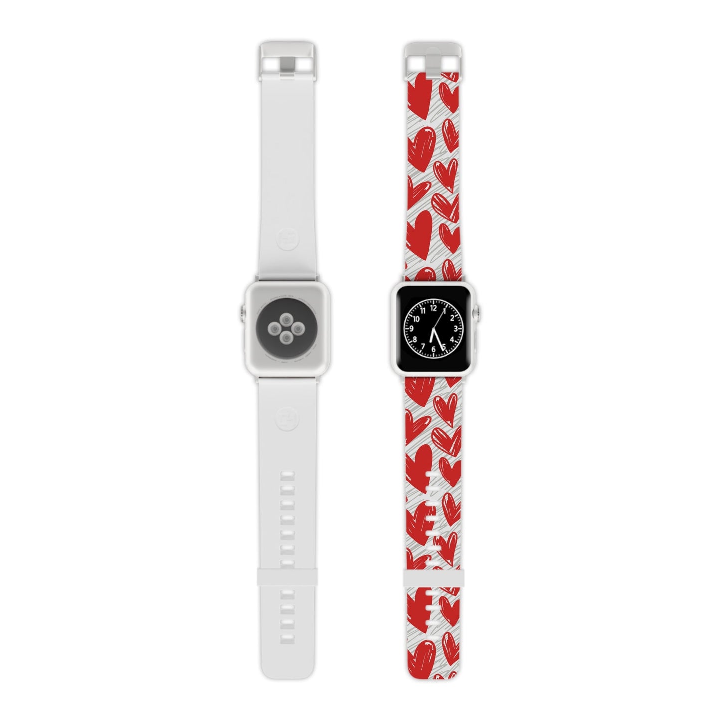 Whimsical Heart Doodle Apple Watch Band - BOGO Cases