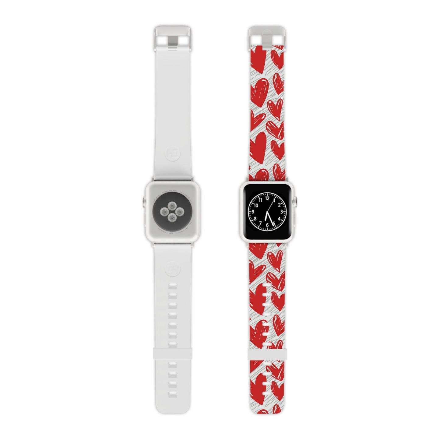Whimsical Heart Doodle Apple Watch Band - BOGO Cases