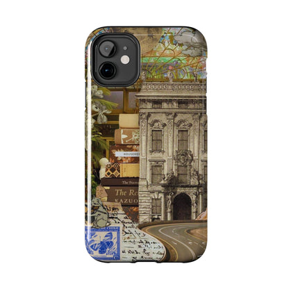 Whimsical Road Trip Collage iPhone Case – Dual - Layer Protection with Vintage Art and Adventure Design - BOGO Cases